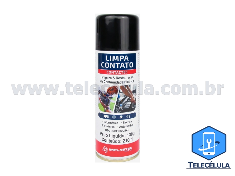 Sem Imagem - LIMPA CONTATO ELTRICO SPRAY CONTACTEC, TELAS, EDGE TELAS OCA IMPLASTEC