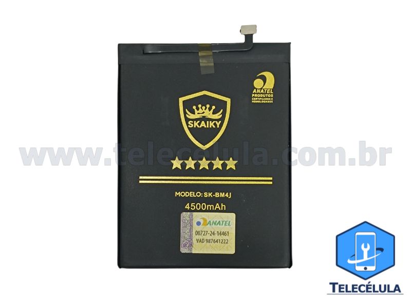 Sem Imagem - BATERIA SKAIKY BM4J MODELO XIAOMI REDMI NOTE 8 PRO CERTIFICADA ANATEL