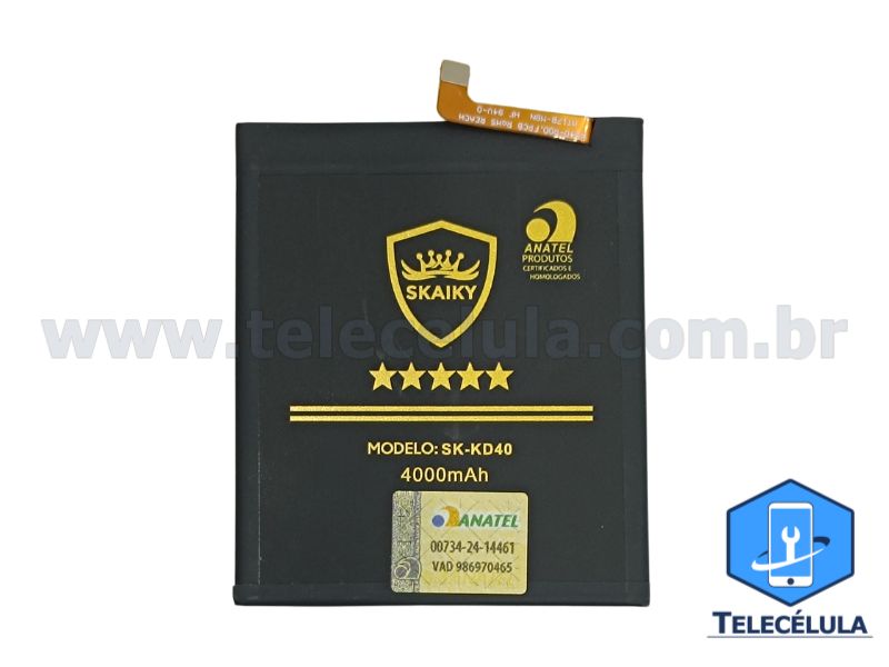 Sem Imagem - BATERIA SKAIKY KD40 MODELO MOTOROLA G8 PLUS CERTIFICADA ANATEL