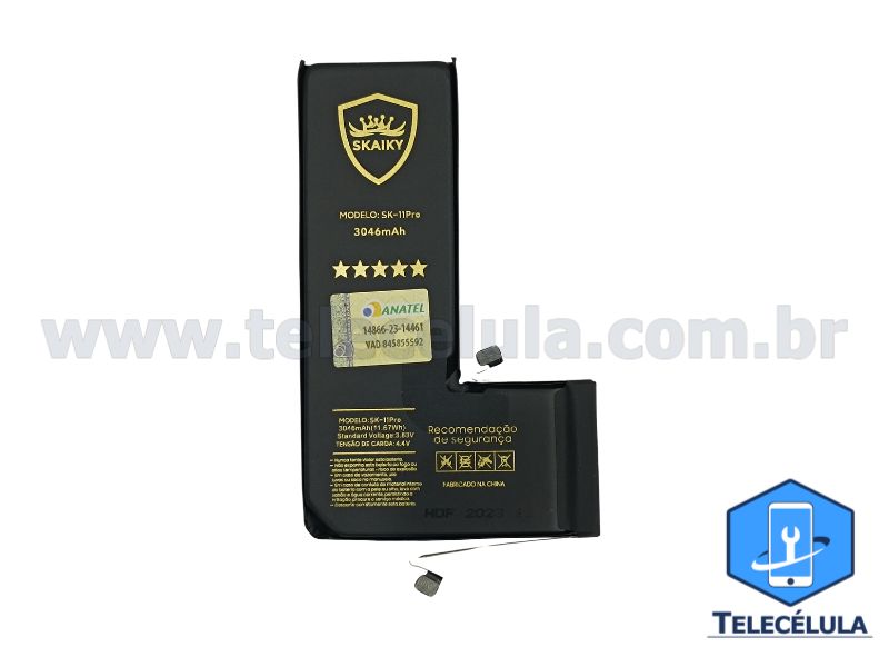 Sem Imagem - BATERIA SKAIKY MODELO IPHONE 11 PRO CERTIFICADA ANATEL