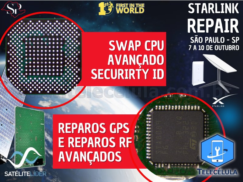 Sem Imagem - STARLINK REPAIR SP - TREINAMENTO PRESENCIAL AVANADO EM REPARO DE PLACAS ANTENA STARLINK V2 E V3