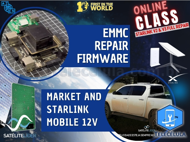 Sem Imagem - ADVANCED ONLINE COURSE IN REPAIRS OF STARLINK V2 AND V3 ANTENNA BOARDS (ENGLISH LANGUAGE).