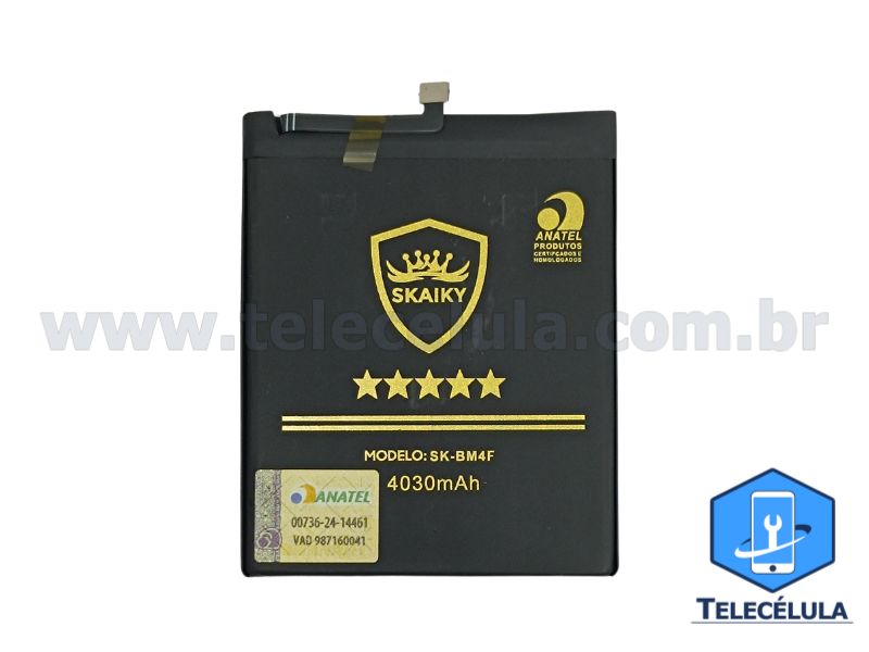 BATERIA SKAIKY BM4F MODELO XIAOMI MI 9 LITE, MI A3 CERTIFICADA ANATEL