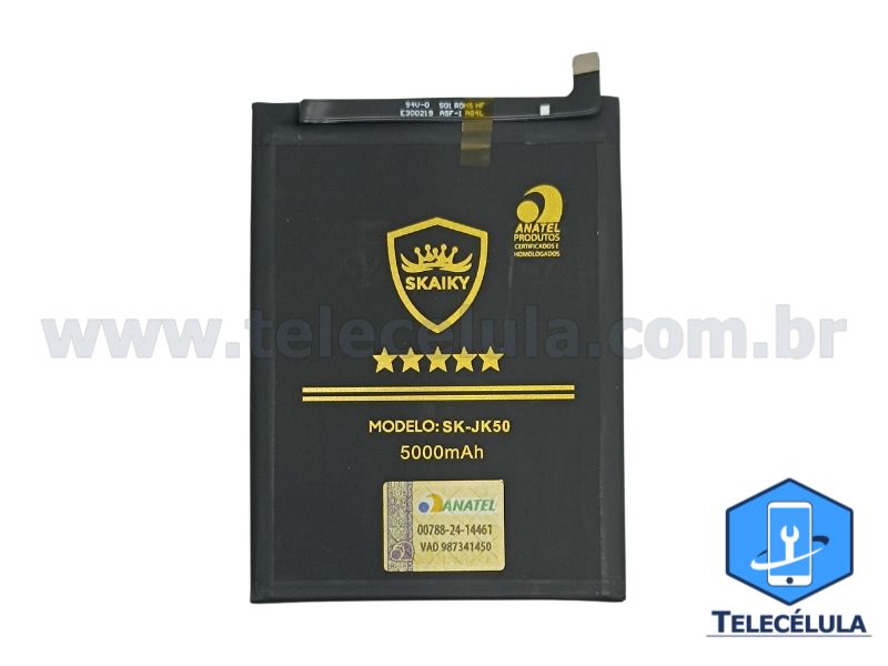 BATERIA SKAIKY JK50 MODELO MOTOROLA G7 POWER, G8 POWE LITE, E7 POWE, E7+, G9 PLAY CERTIFICADA ANATEL