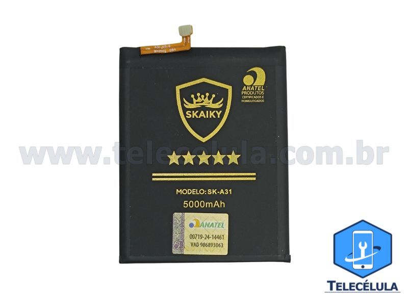 BATERIA SKAIKY A31 MODELO SAMSUNG A31, A32 4G,A22 4G, A42 EB-A315ABY CERTIFICADA ANATEL